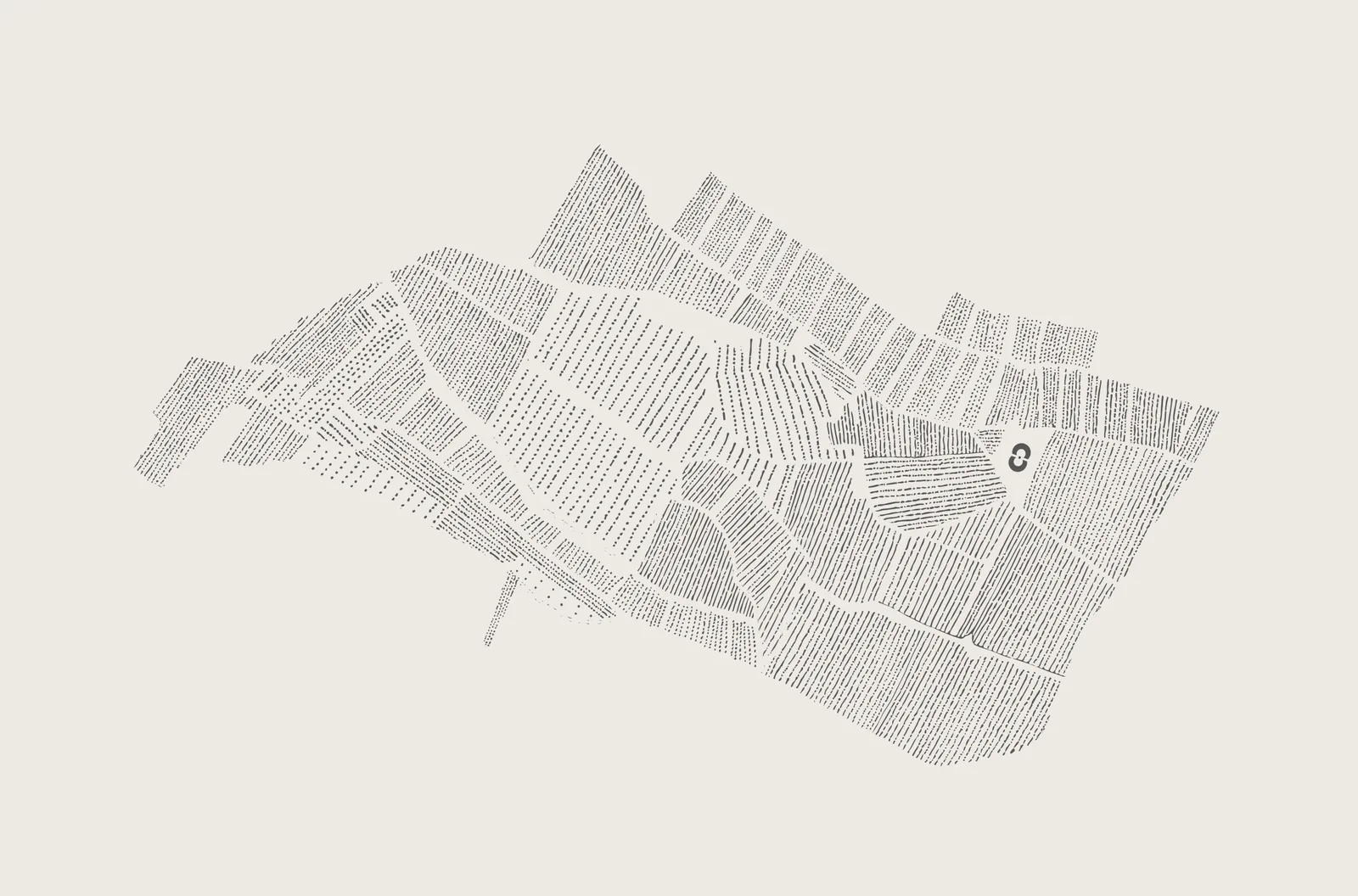 Mapa parcelario de la finca de Chozas Carrascal